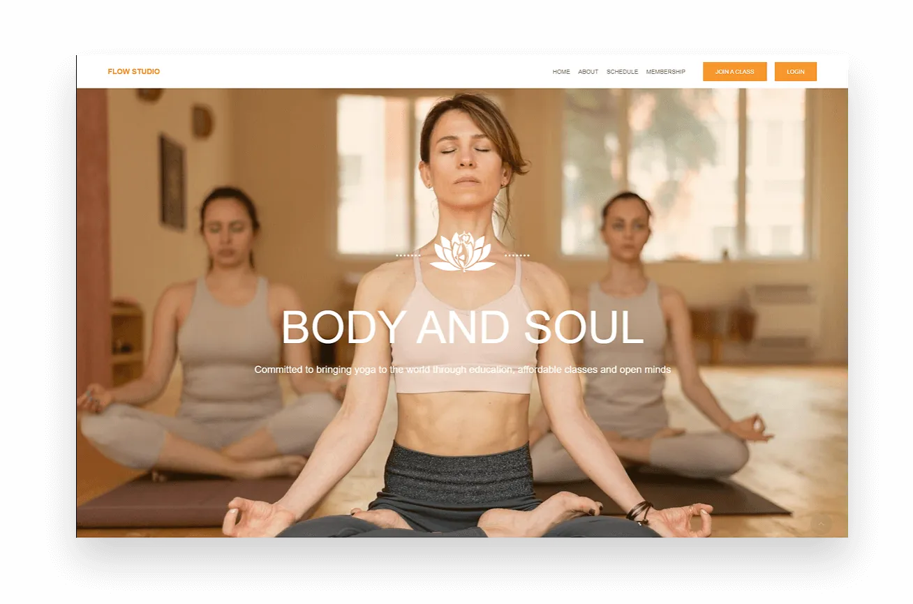 Coming January 2022! - Flow - Yoga Studio Template
