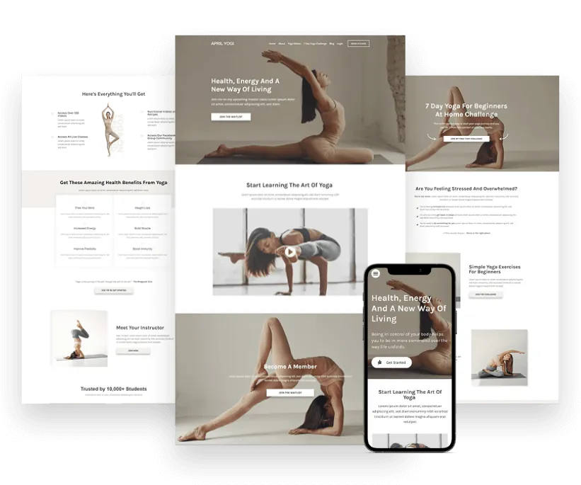 April Yogi - Built exclusively for Yoga (or Pilates) coaches