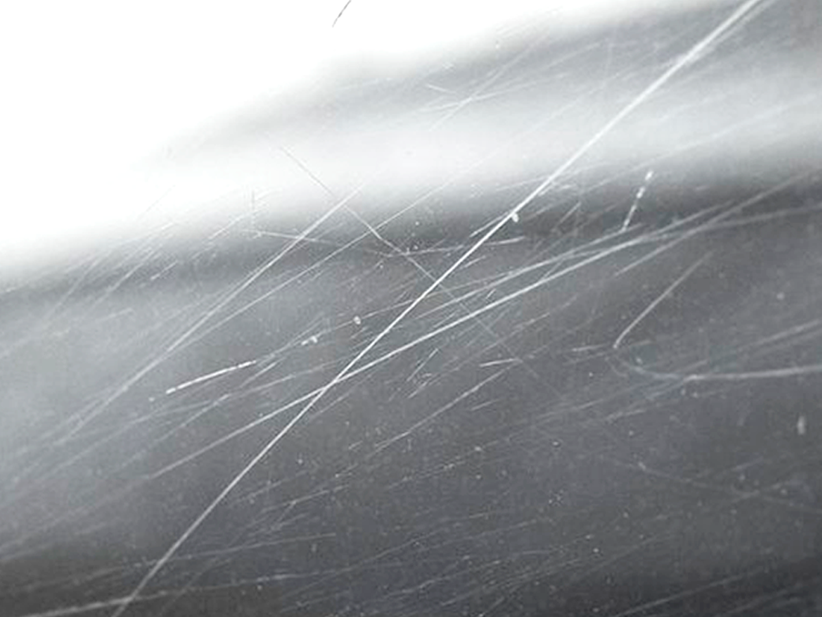 Scratches on glass are unsightly!