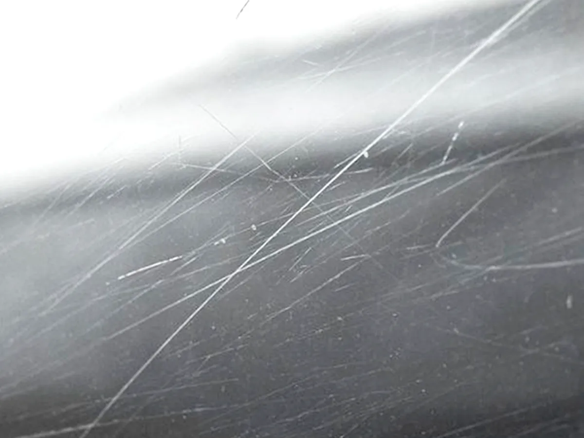 Scratches on glass are unsightly!