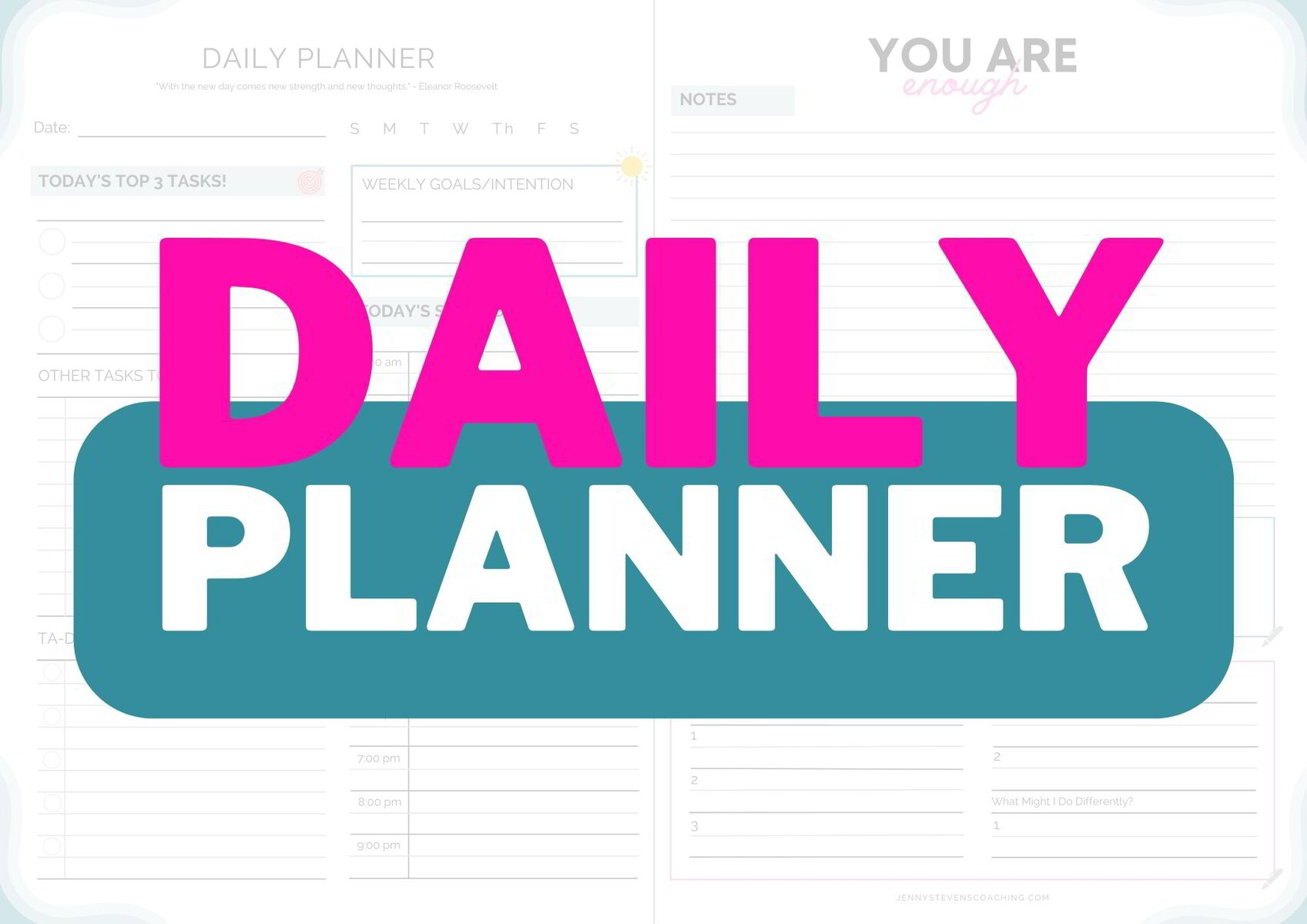 Daily Planner Printable A4