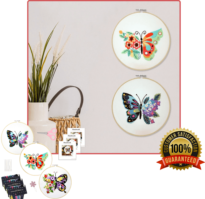 Butterfly Bliss Embroidery Set