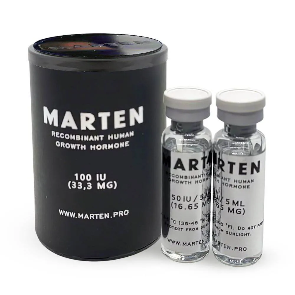 Растежен хормон Marten 100IU 33.3 MG (2 флакона по 50 единици) 