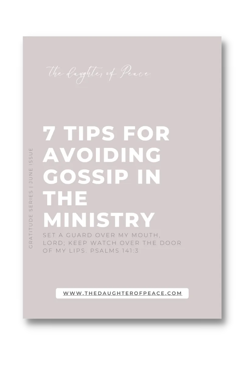 7 Tips for Avoiding Gossip in the Ministry