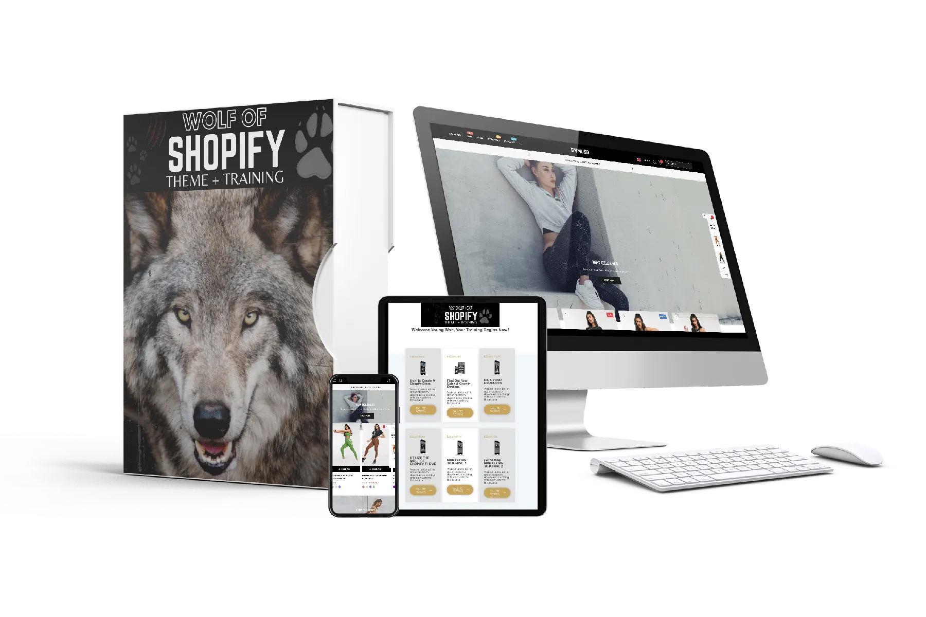 Wolf Of Shopify Theme & Free Basic Bonus Training