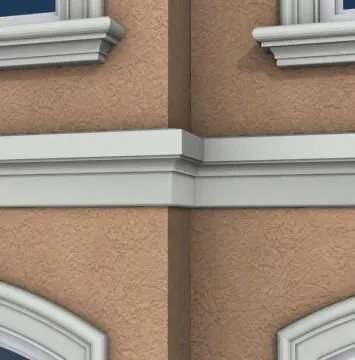 Trim and bands exterior moulding