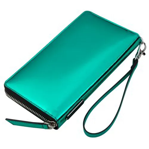 ReCharging Wallet "Zora" Green Mirror