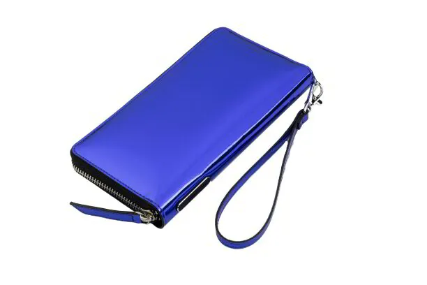 ReCharging Wallet "Alexis" Purple/Blue Mirror