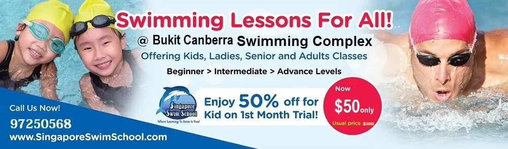 Swimming Lessons Promotion at Bukit Canberra Swimming Complex