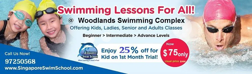 Swimming Lessons Promotion at Woodlands Swimming Complex
