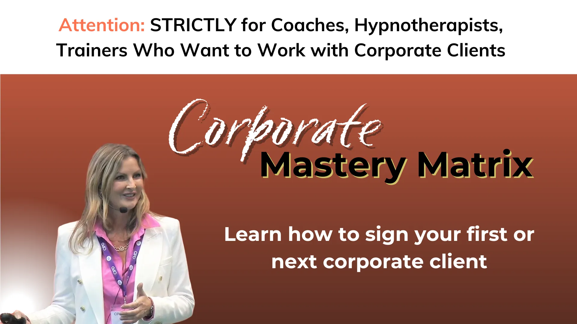 Corporate Mastery Matrix - Pay in Full