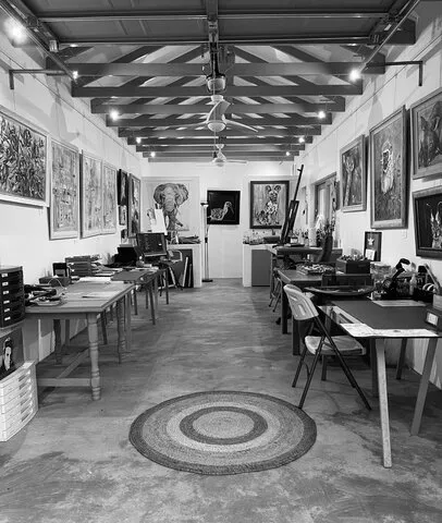 My studio, where my love of oil painting happens.