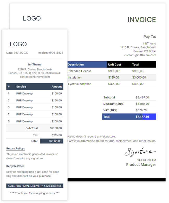 Invoices software