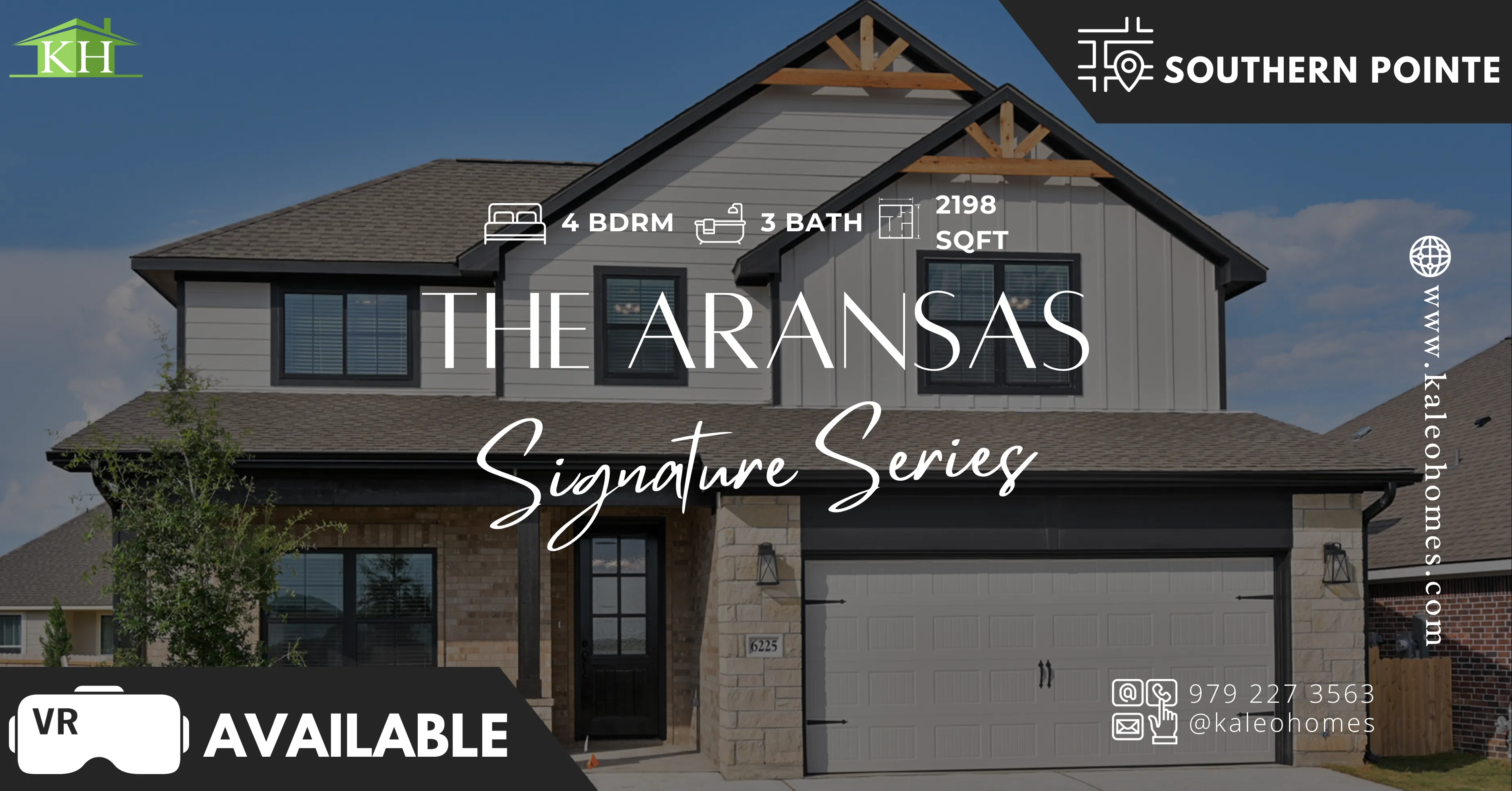 The Aransas Plan by Kaleo Homes Available in Southern Pointe