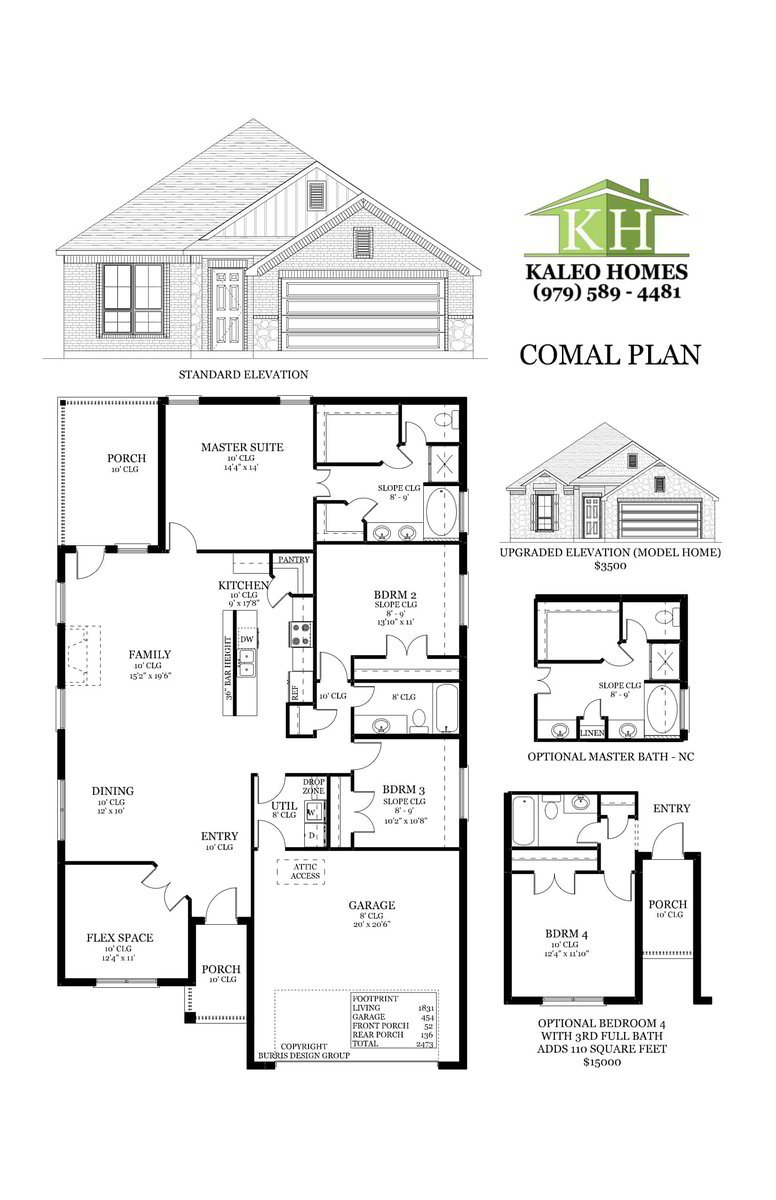 New Home Builder Floor Plans KALEO Homes In College Station
