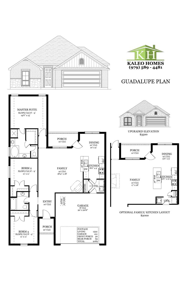 New Home Builder Floor Plans KALEO Homes In College Station