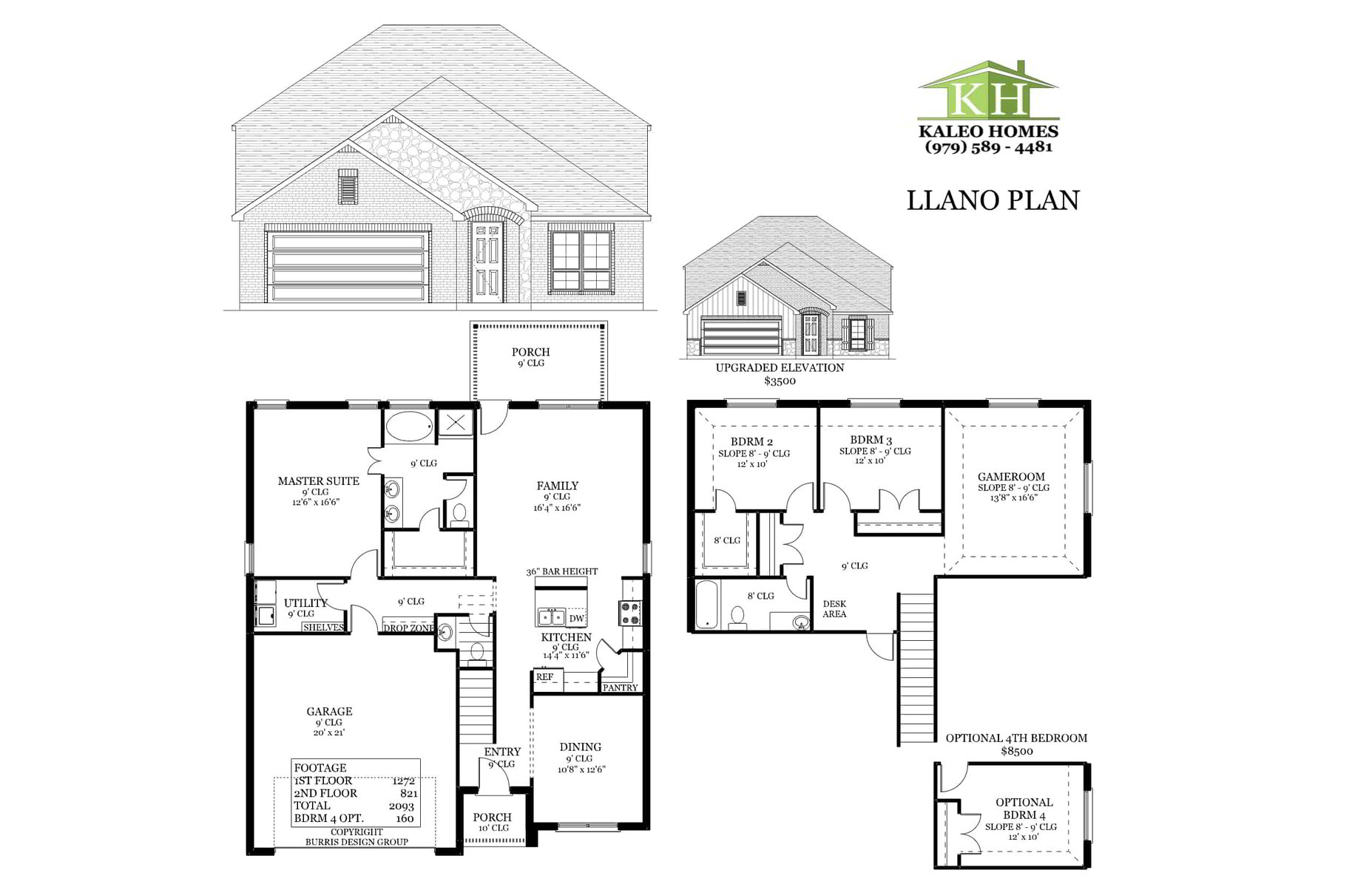 New Home Builder Floor Plans KALEO Homes In College Station