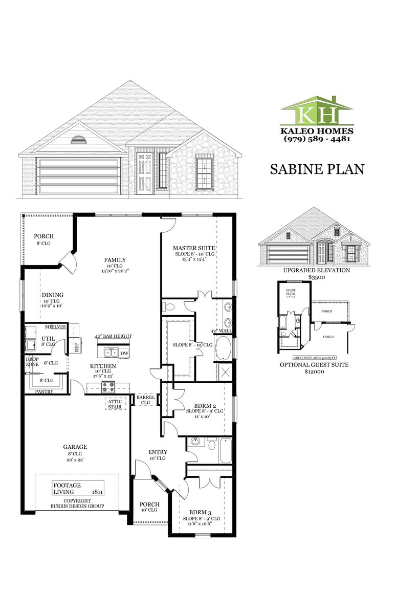New Home Builder Floor Plans KALEO Homes In College Station
