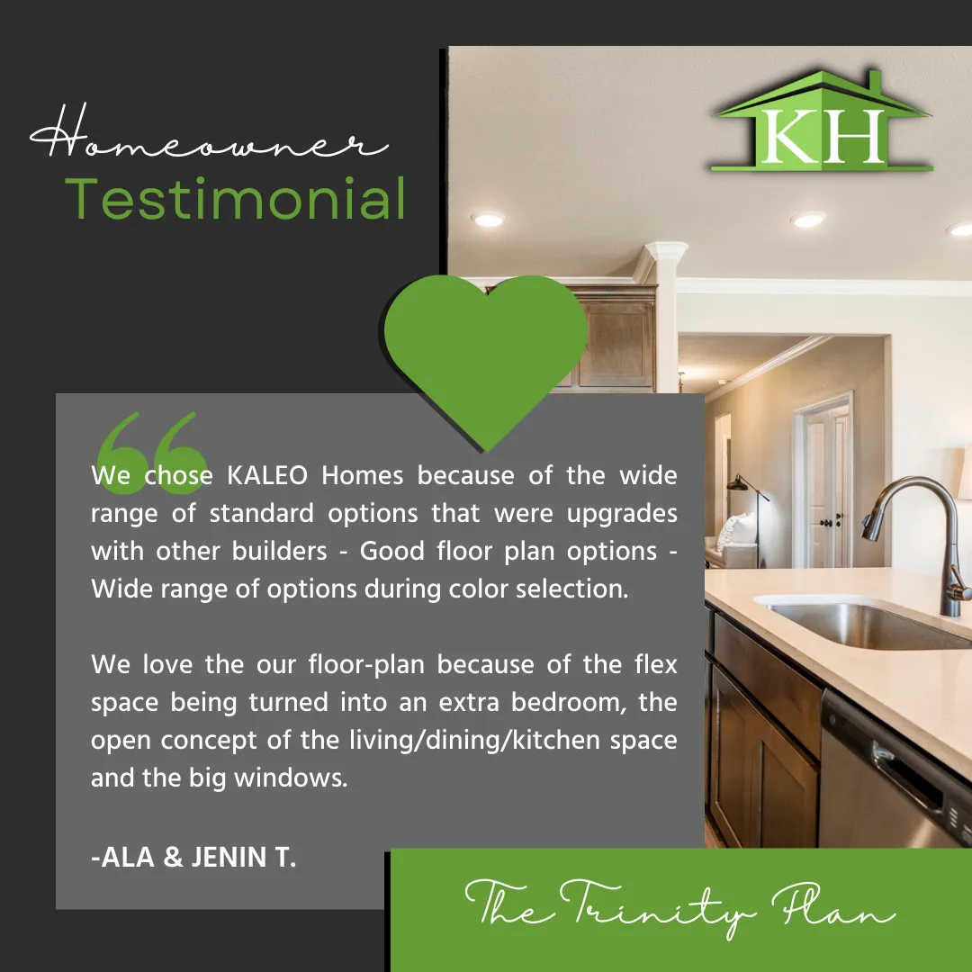 The Trinity Plan by Kaleo Homes Available in Southern Pointe