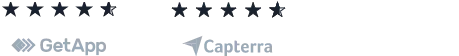 Getapp and capterra reviews 4.9 stars rating