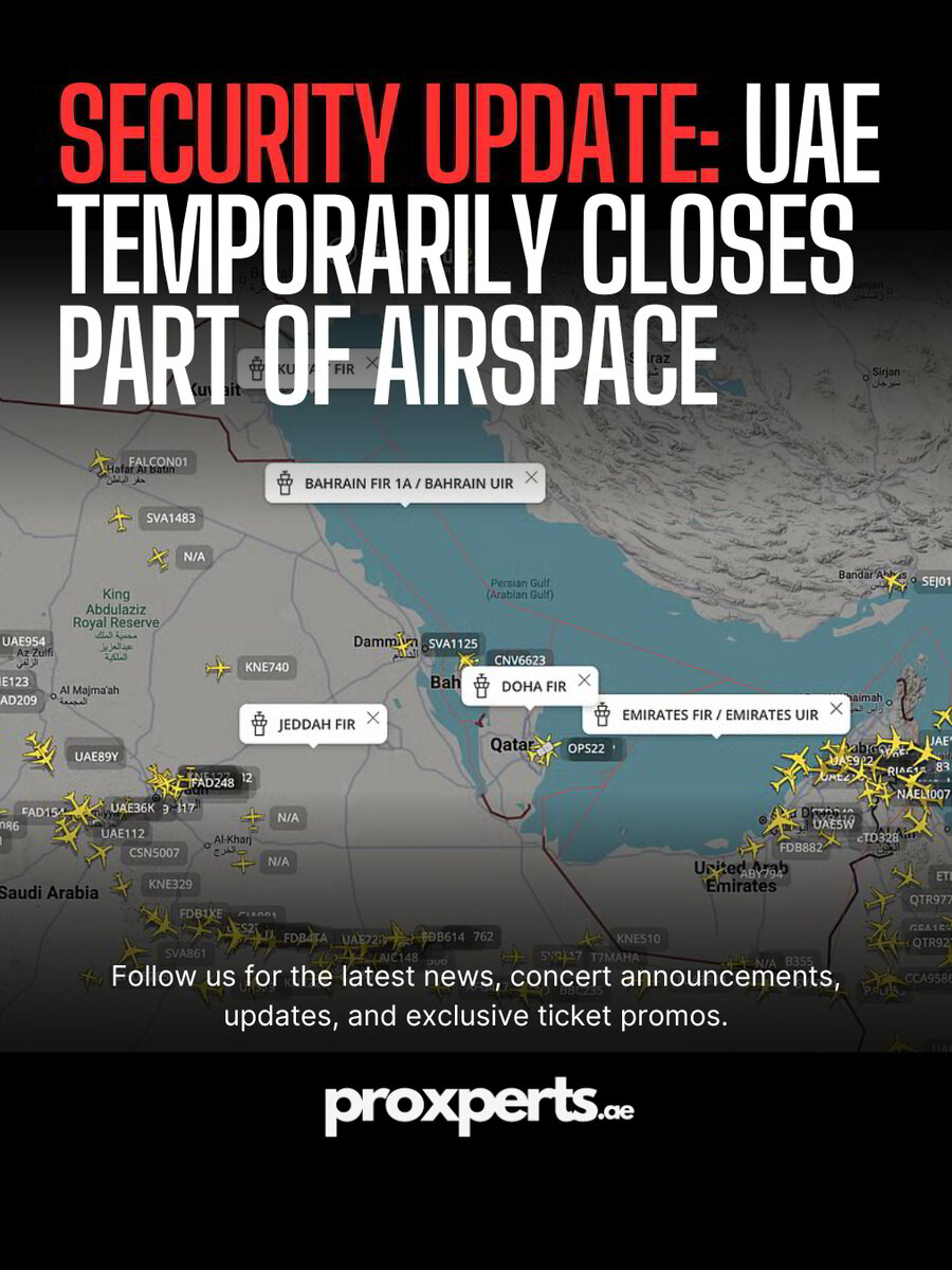 BREAKING UAE IMPLEMENTS TEMPORARY PARTIAL AIRSPACE CLOSURE AMID BREAKING UAE IMPLEMENTS TEMPORARY PARTIAL AIRSPACE CLOSURE AMID