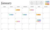 Content Calendar Planner - Canva Template