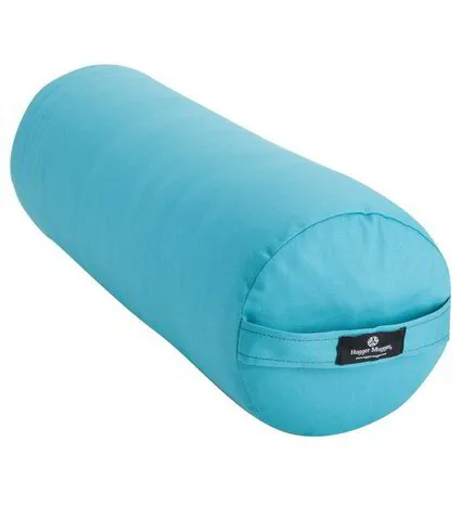 Round bolster for yoga alignment, restorative, back care and scoliosis