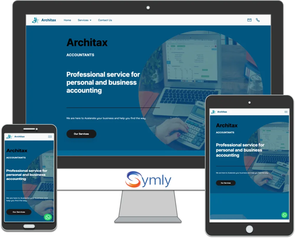 Tax agent website built by Symly Australia 