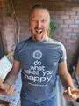 Do What Makes You Happy Tees - DARK HEATHER GREY