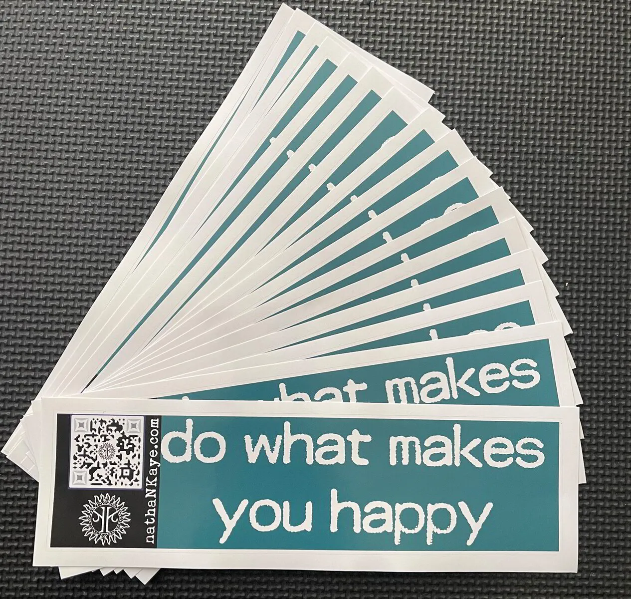 Do What Makes You Happy weather proof vinyl bumper stickers
