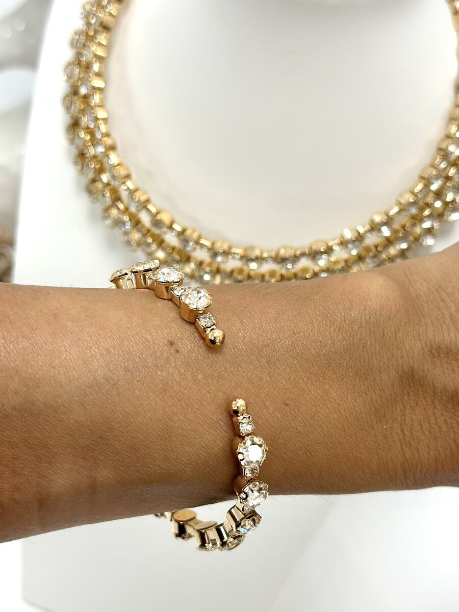 Комплект чокър, гривна и обеци Kammia