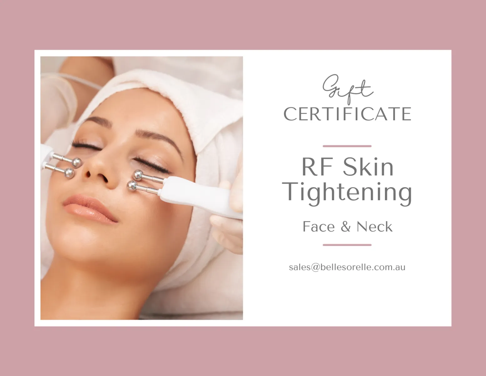 RF Skin Tightening - Face & Neck - Package of three (save 20%)