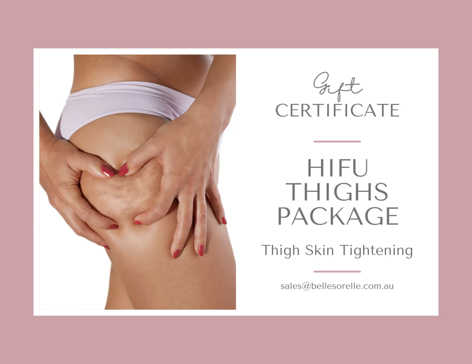 HIFU THIGH PACKAGE - Option Two