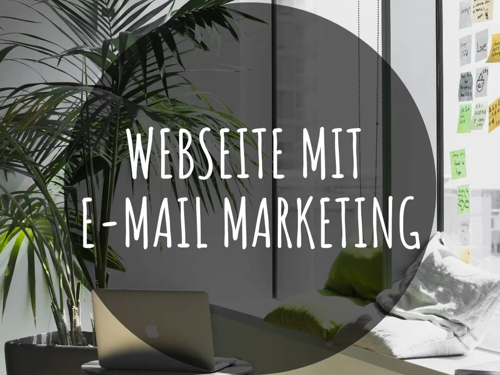 Webseite mit E-Mail Marketing