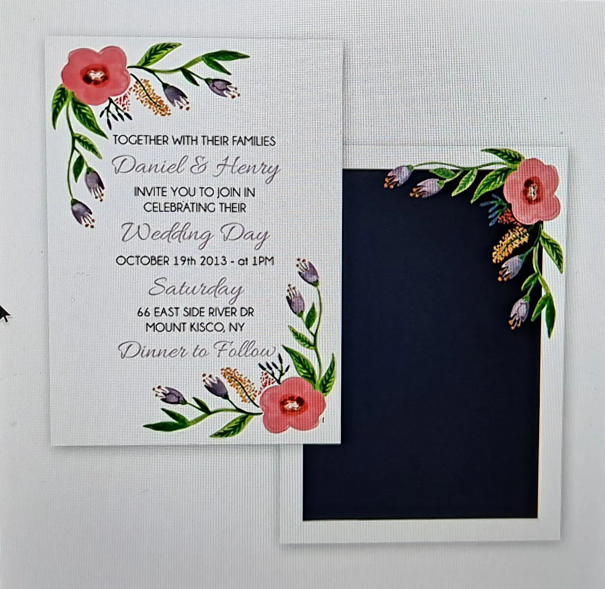 Gardenia Wedding Invitation