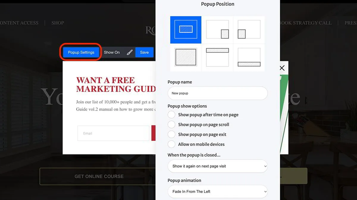 BAKND - How to Create a Popup Window on Any Page