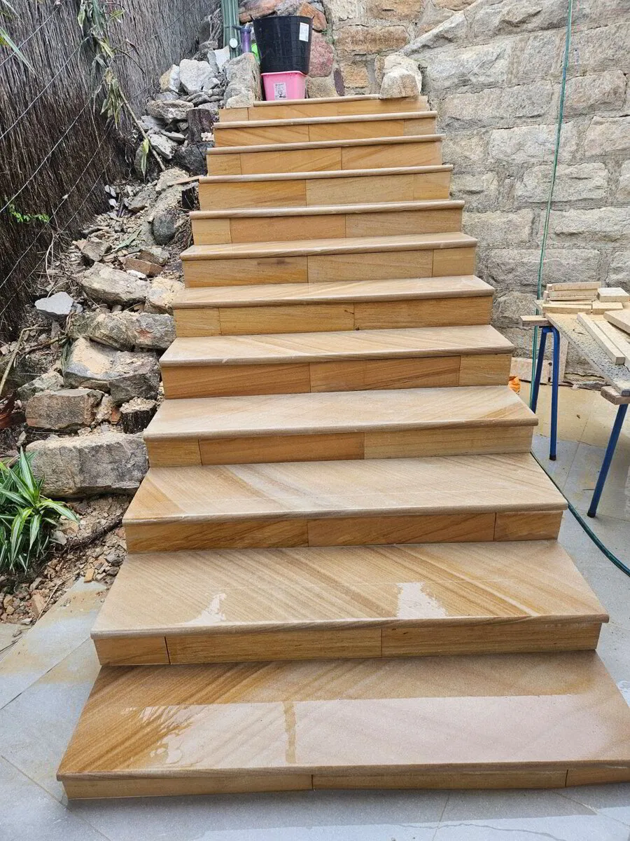 Custom Sandstone Steps