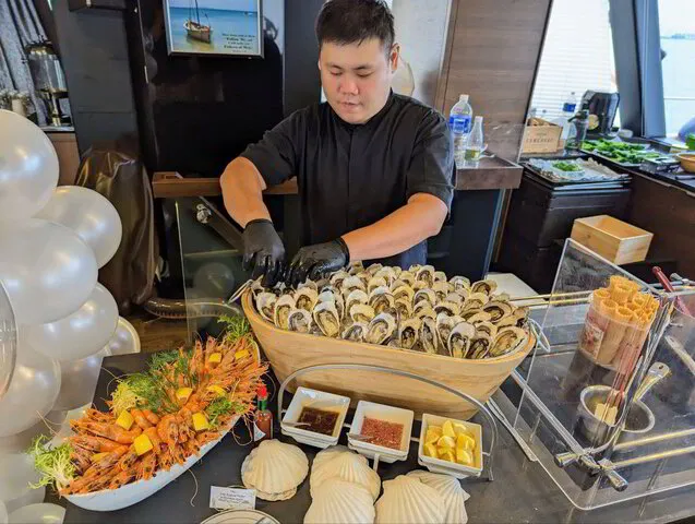 Live Station Seafood Bar with Private Chef