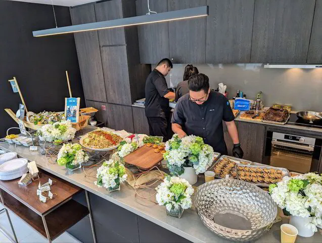 Condo Function Room Wedding Catering with Private Chef