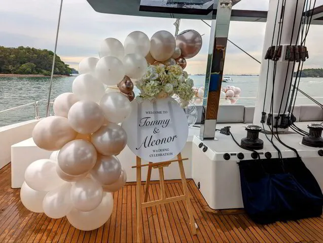 Yacht Event Decoration - Wedding Set Up