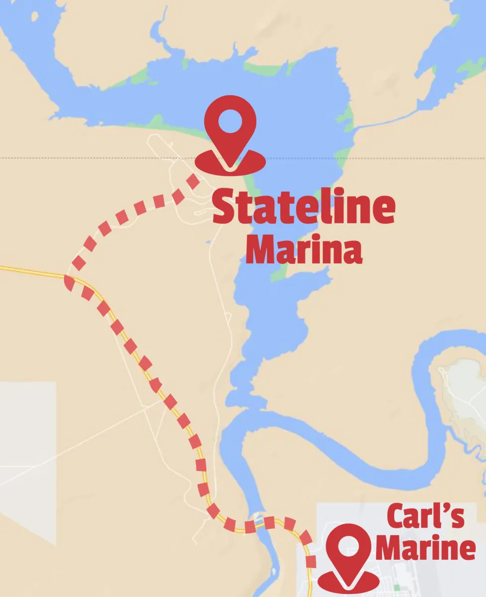 Google Map to Carl's Marine