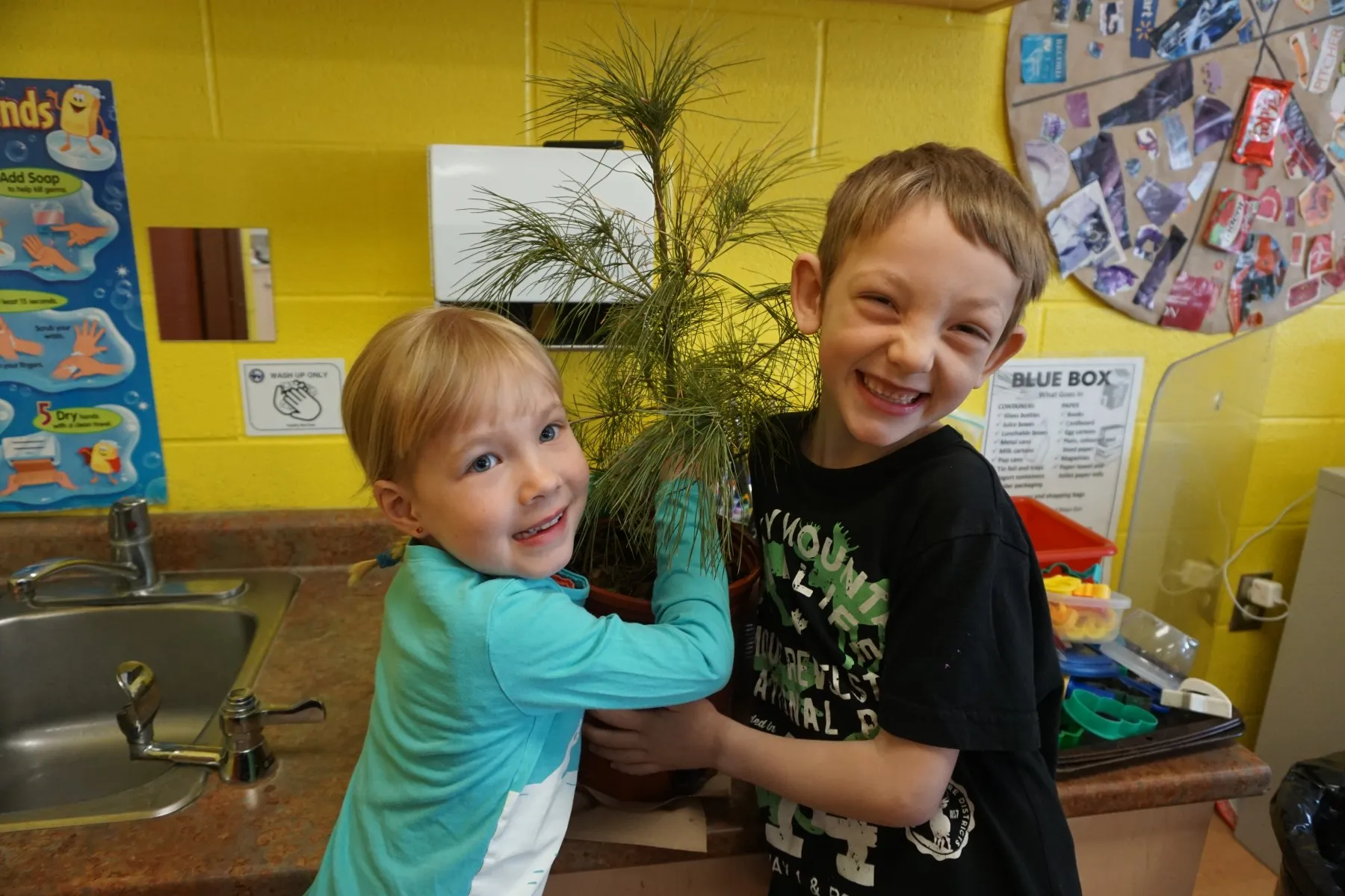 Floradale PS Kindergarten class bake cookes for trees