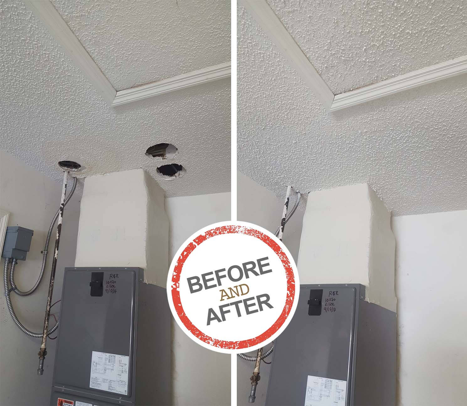 HVACRelated Wall Repairs The Patch Guyz