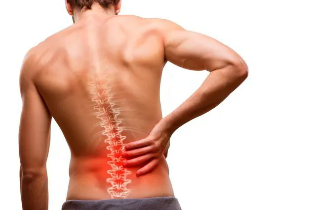 A man experiencing lower back pain