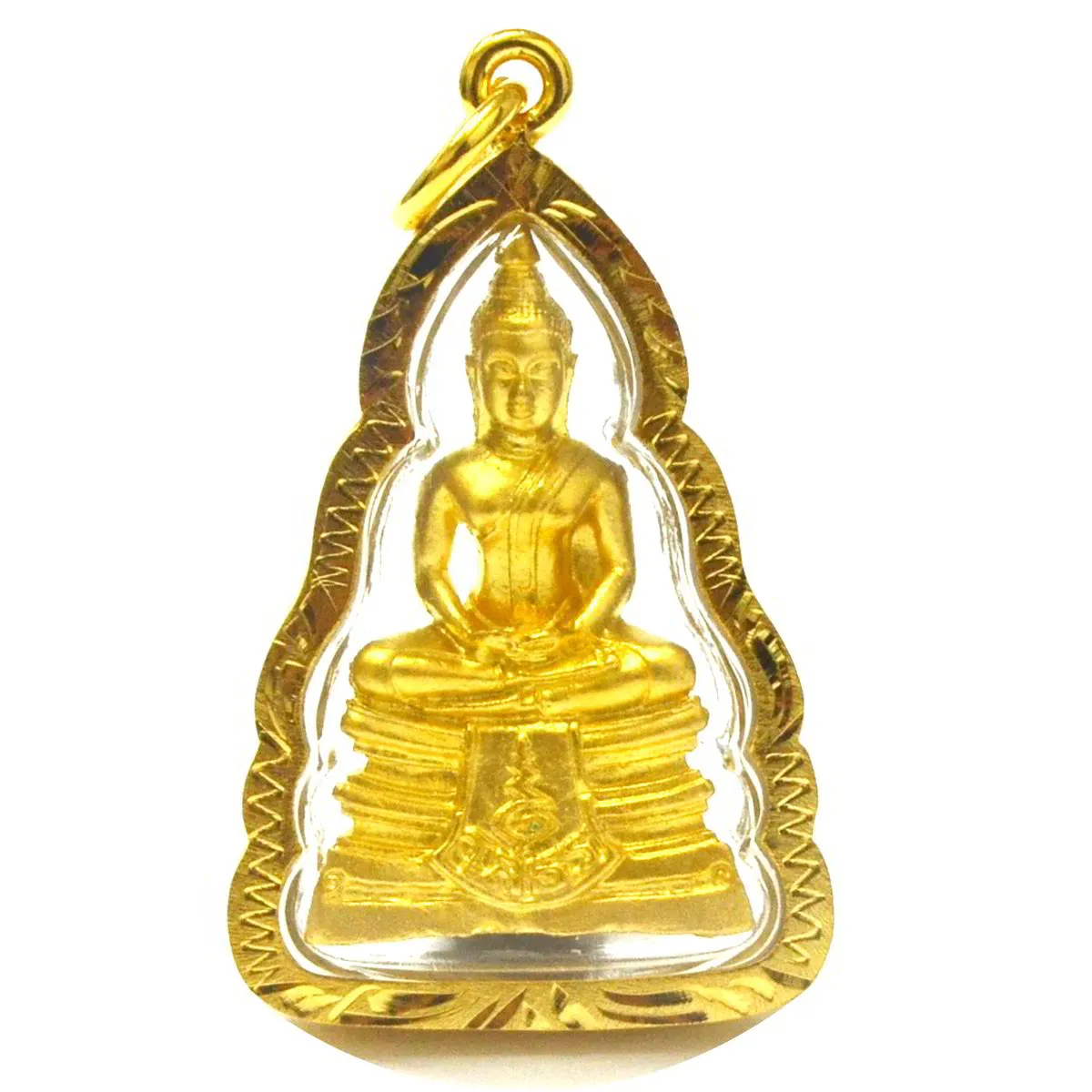 Thai Buddhist Jewelry Pendant Loung Bhor Sothorn Buddha Amulets Lucky for Life 