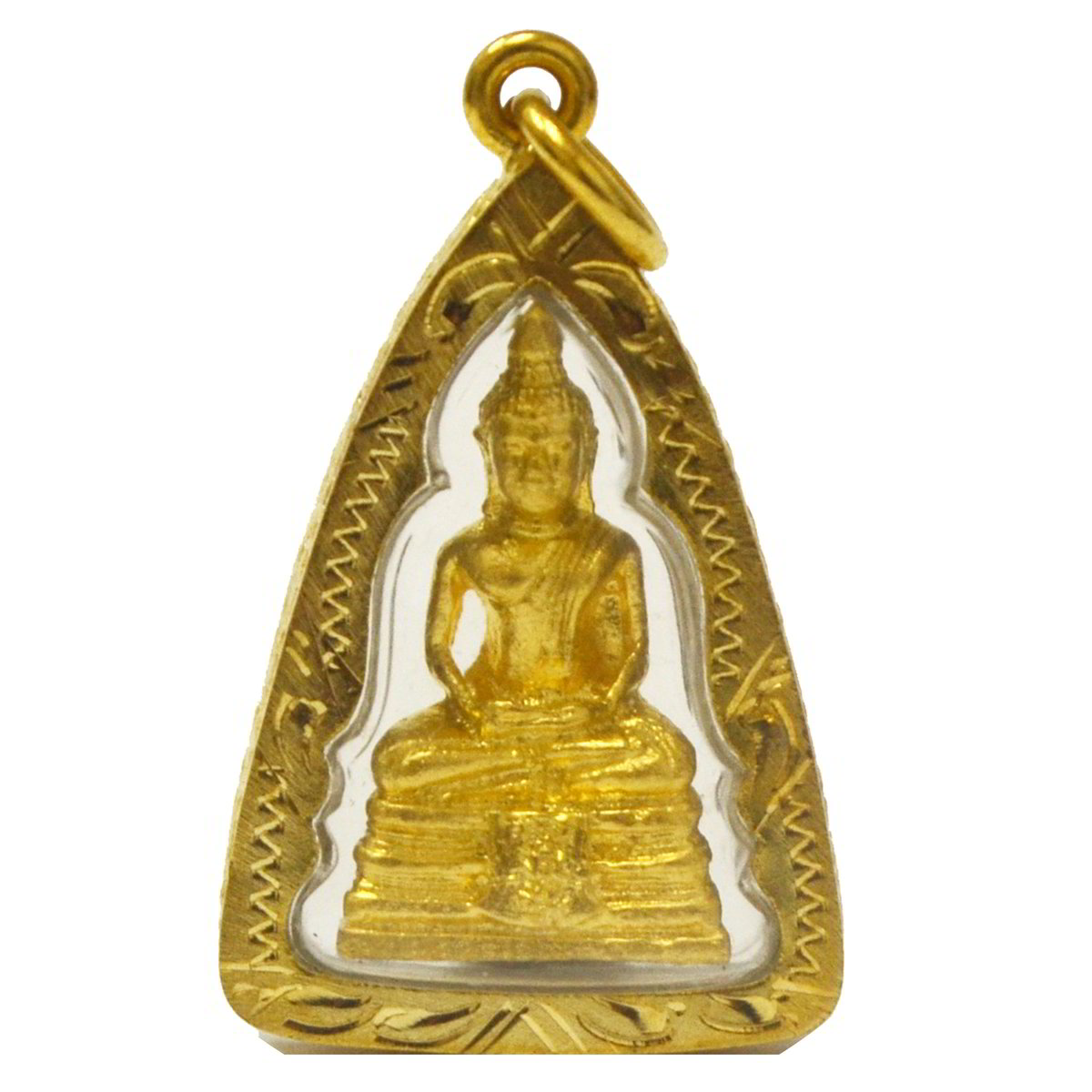 Buddha LP Sothorn Pendant Brass Thai Amulets Sacred Lucky Rich Success wish