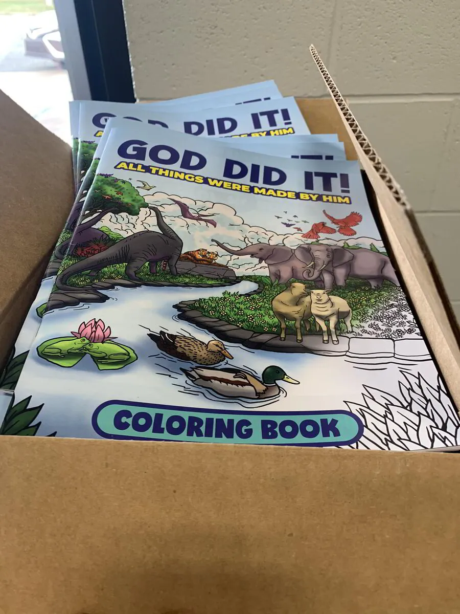 God Did It! - Coloring Book (Multiple Box Discount)