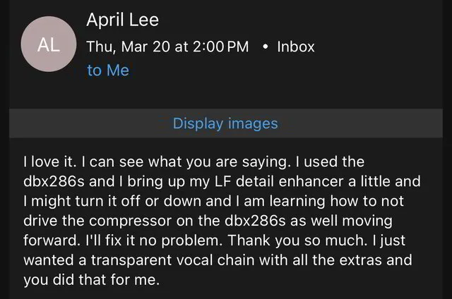Custom Vocal Chain