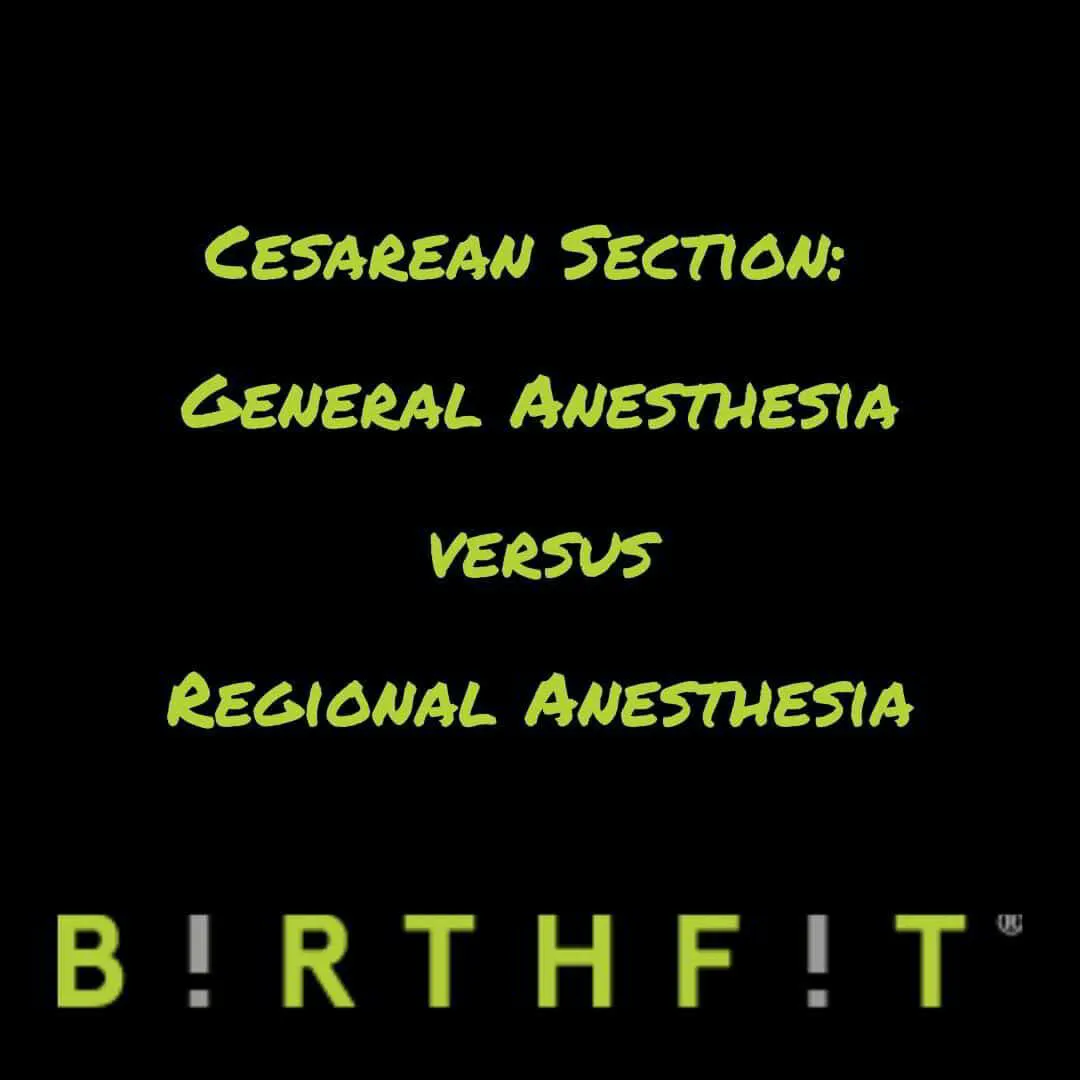 Cesarean Section Under General Anesthesia