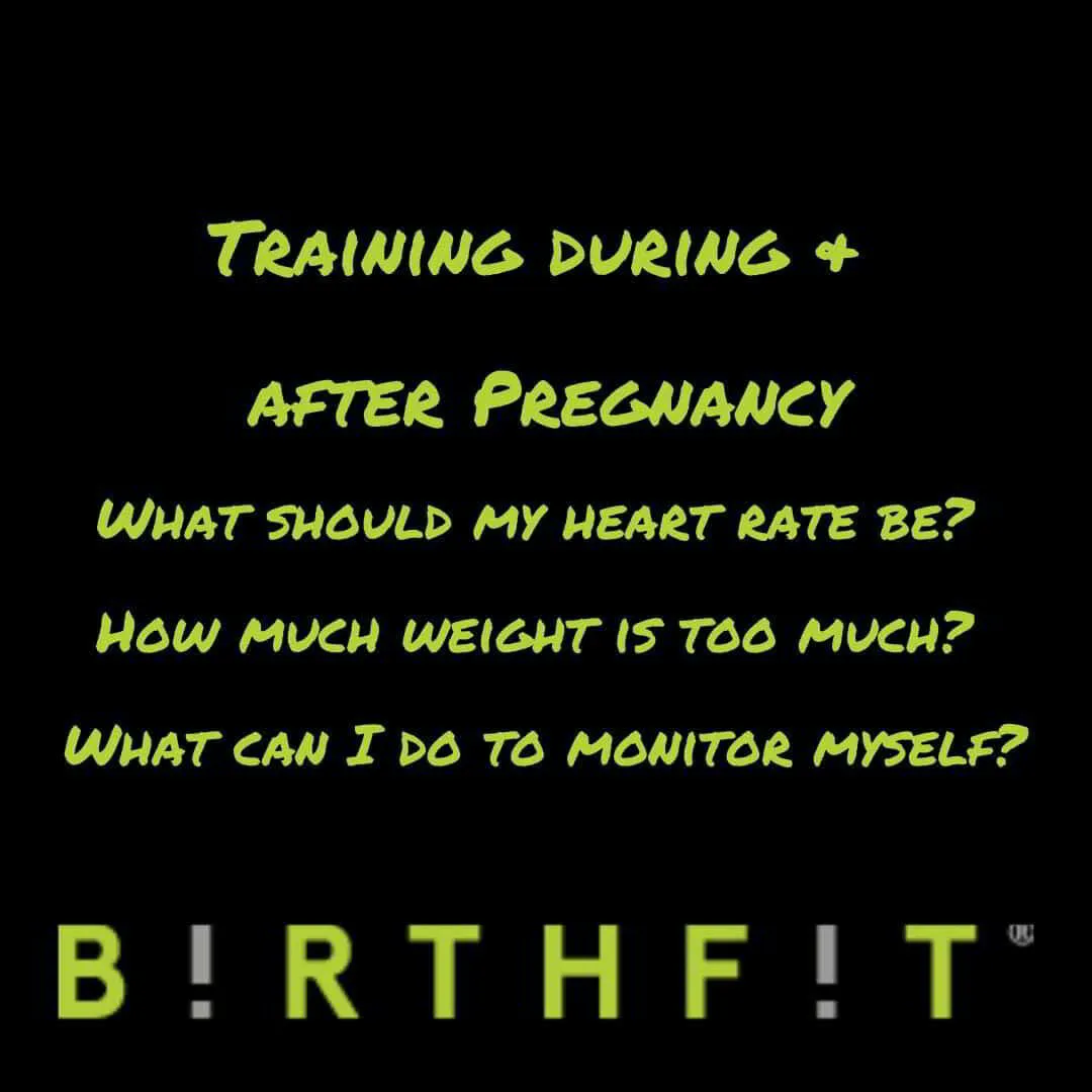 Monitoring Training During Pregnancy